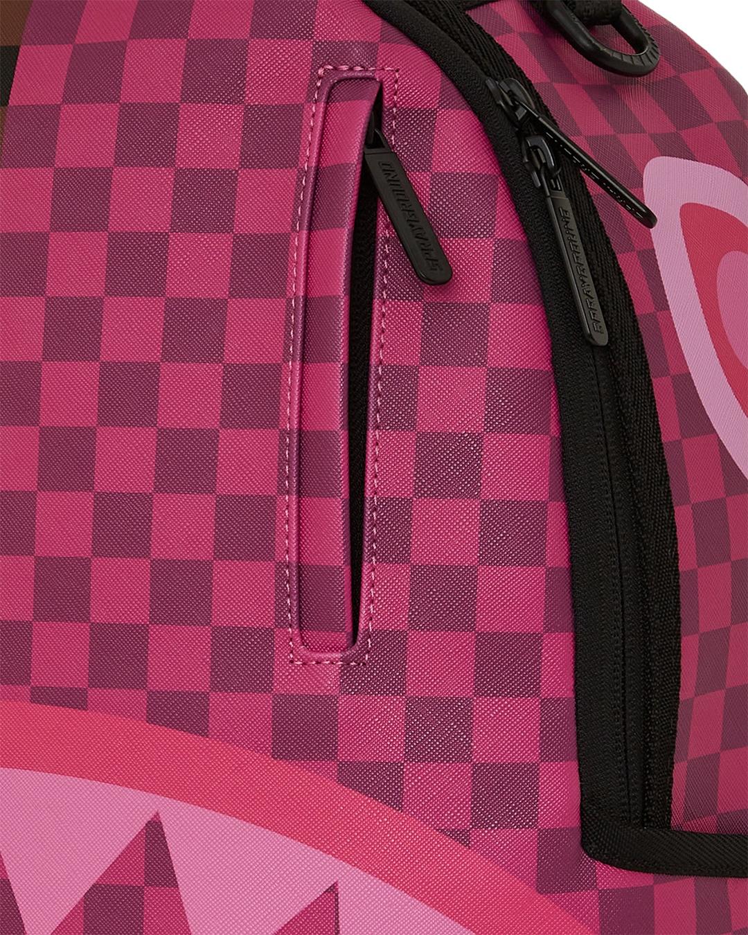 Zaino split sip pink check 910B6286 NSZ SPRAYGROUND 