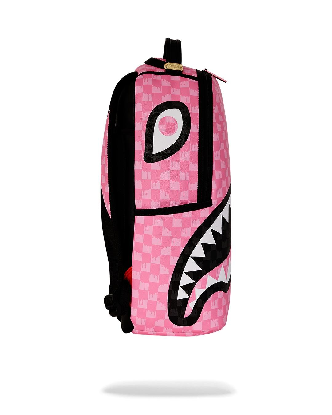 Zaino pink and black drip check 910B7694 NSZ SPRAYGROUND 