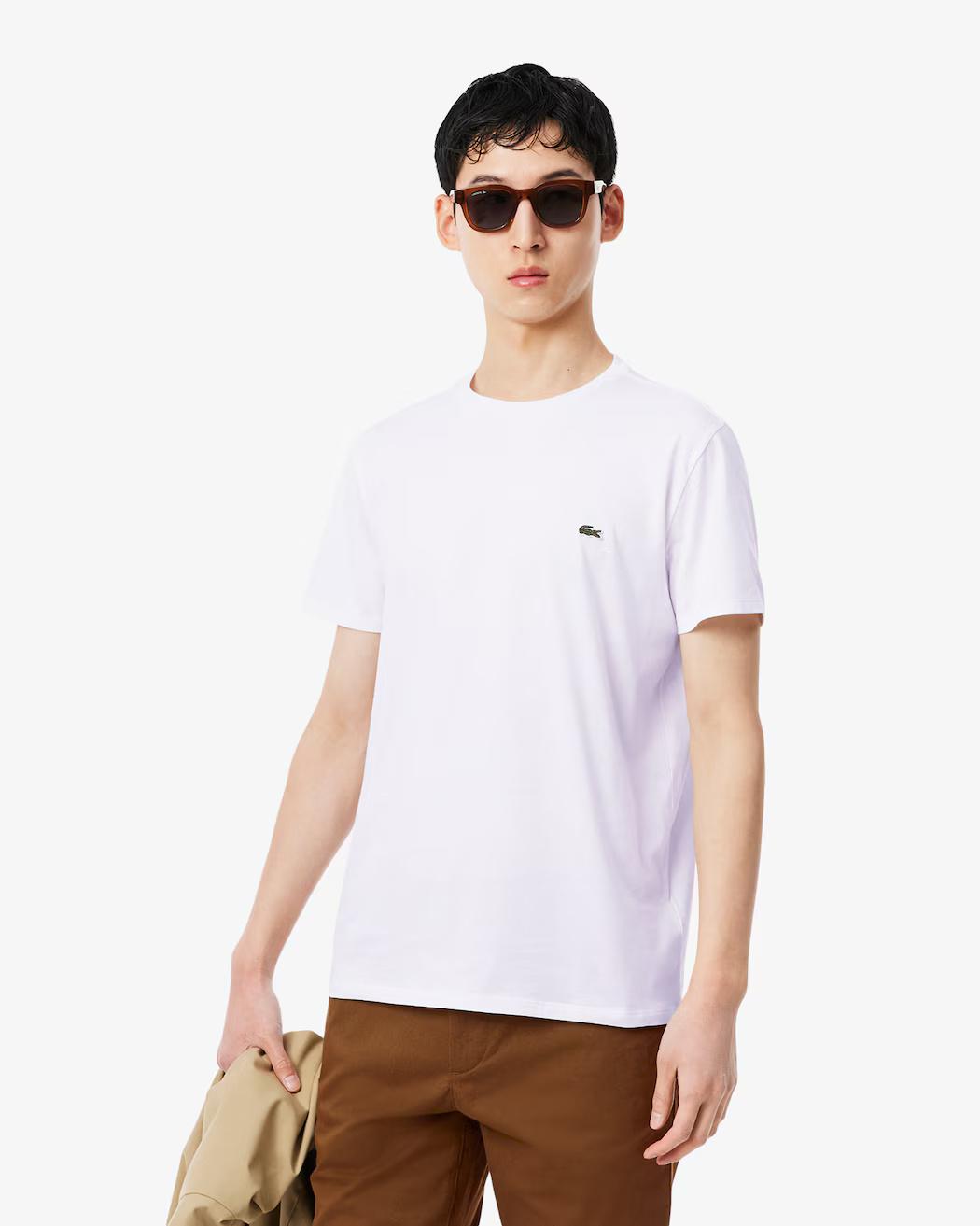 T-shirt in cotone Pima TH6709 001 LACOSTE 
