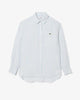 Camicia oversize in lino a righe