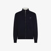 Cardigan in misto cashmere con zip