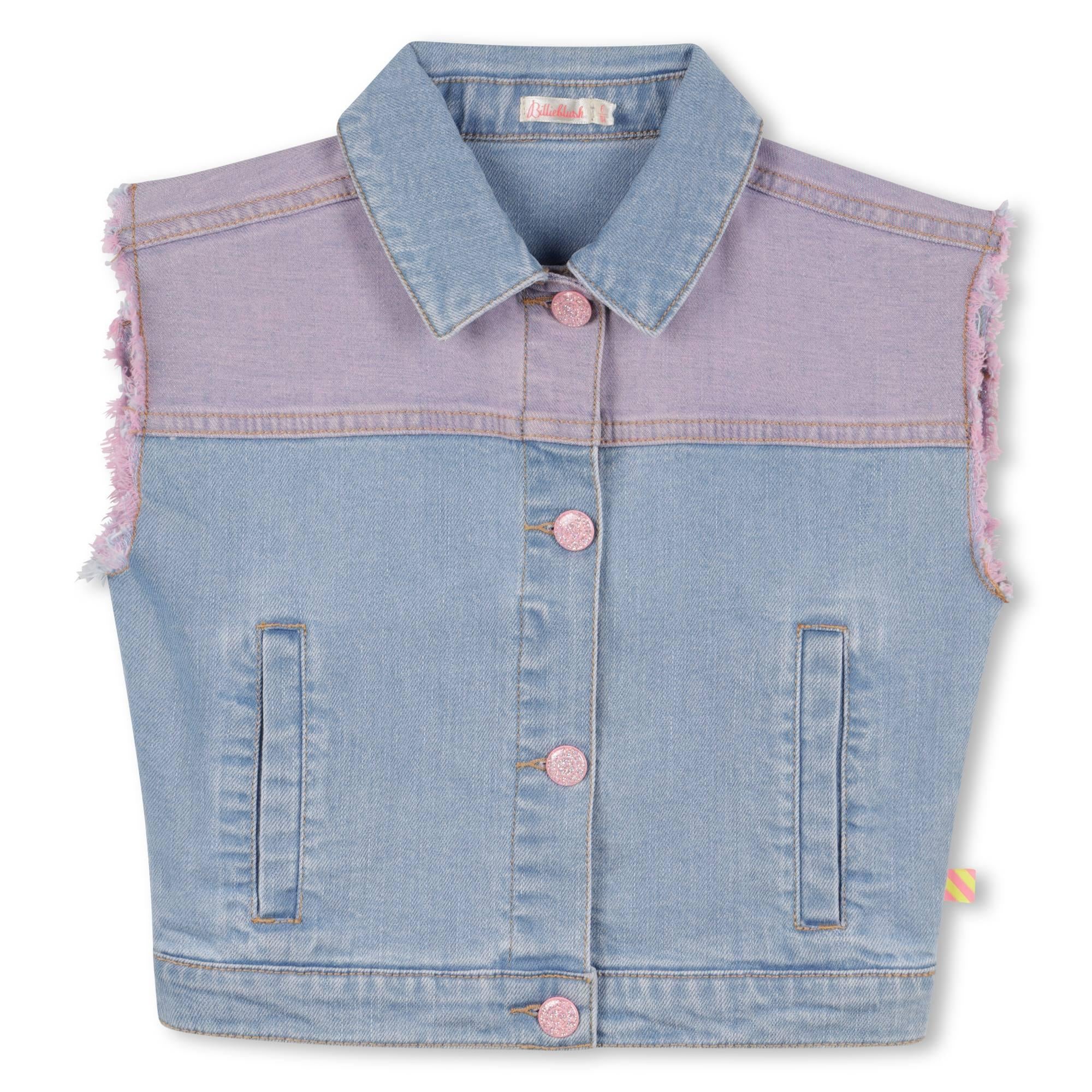 Giacca jeans senza maniche U21069 Z13 BILLIEBLUSH 