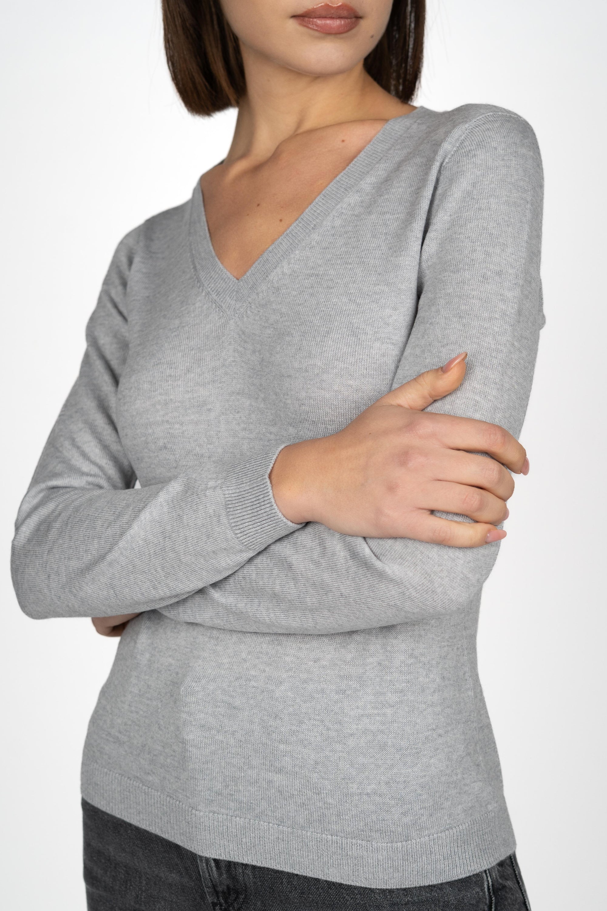 Scollo V in Lana Merino 54212/14202 052 GRAN SASSO 