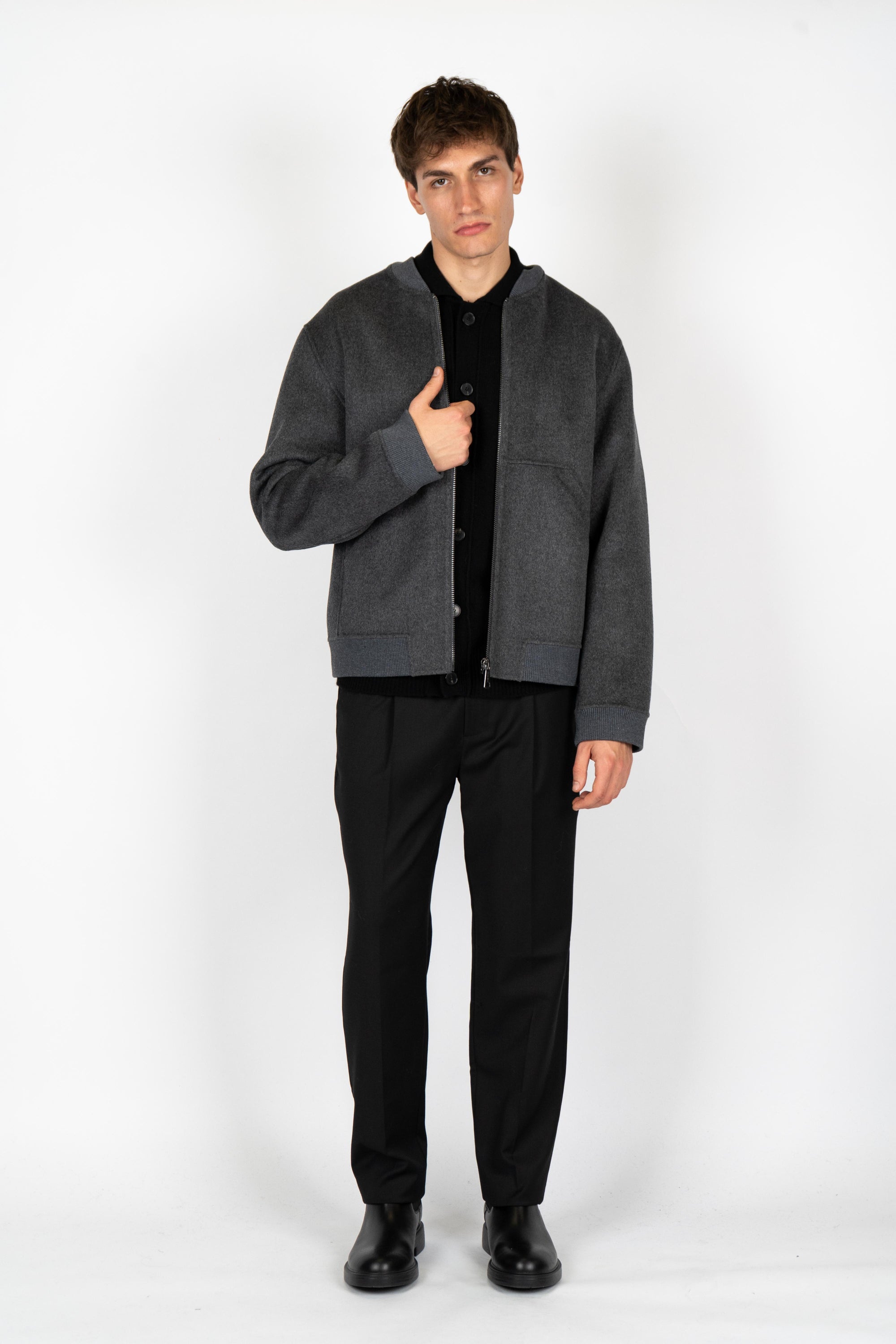 Giacca full zip B6F0011 FU95M AMARANTO 