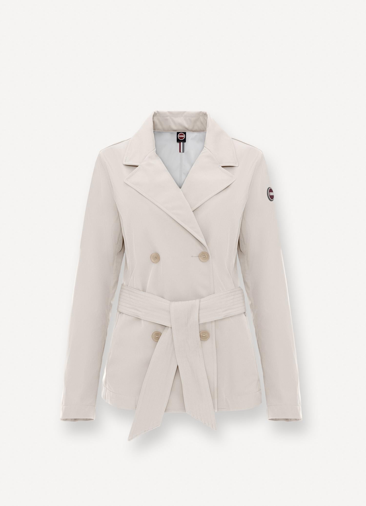 Trench corto in softshell con cintura 19006WV 219 COLMAR 