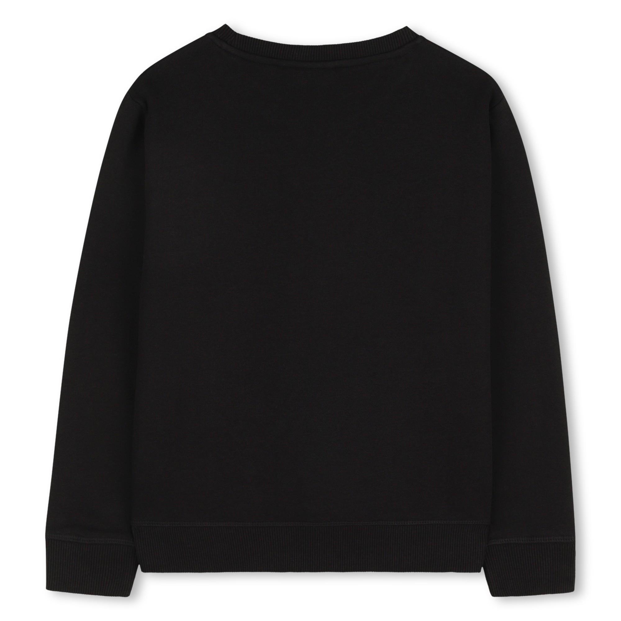 Felpa in pile di misto cotone con logo stampato G00447 09BA HUGO 