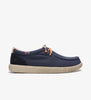 Scarpa in cotone e camoscio