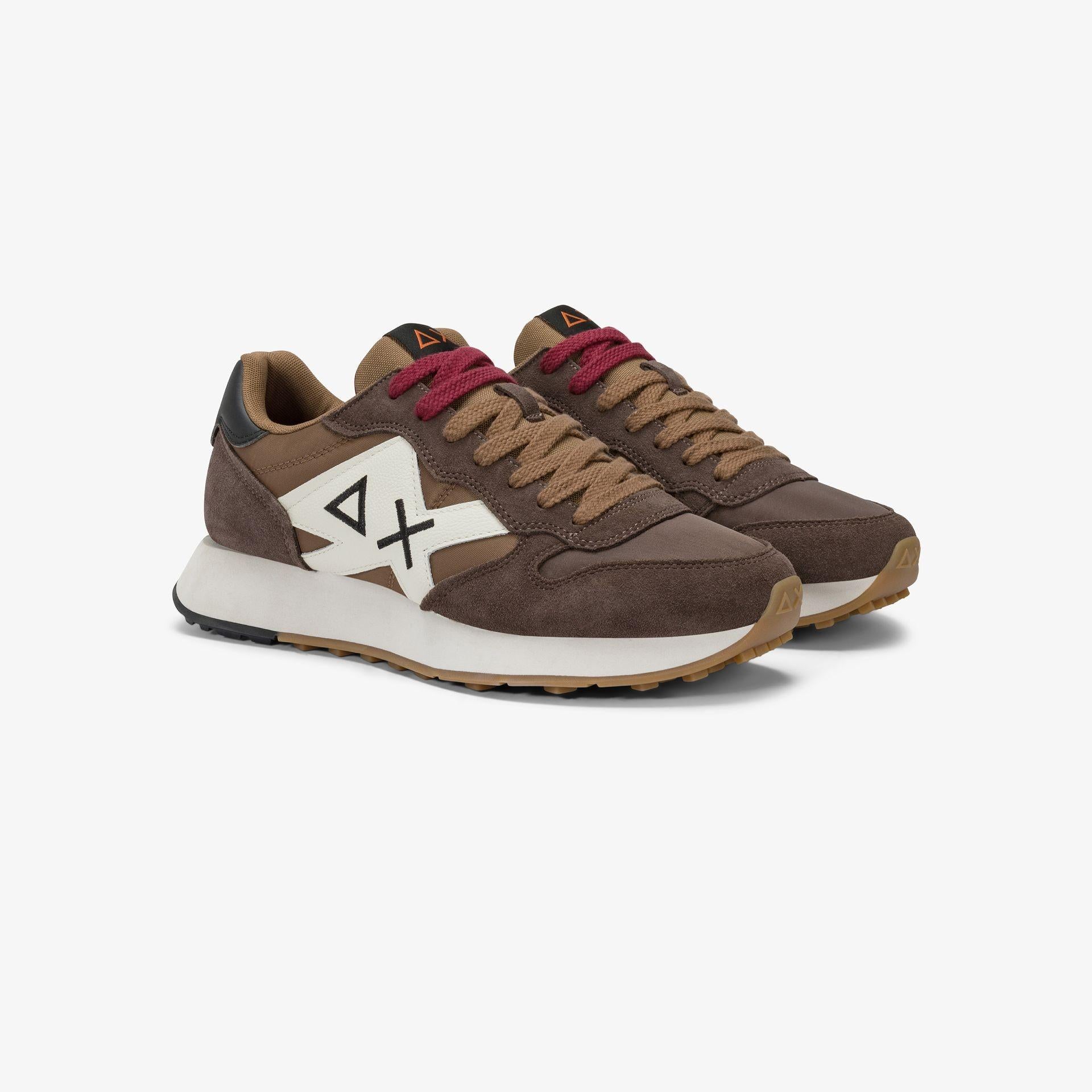 Sneaker Jaki Bicolor in nylon e suede Z45114 08 SUN68 SHOES 