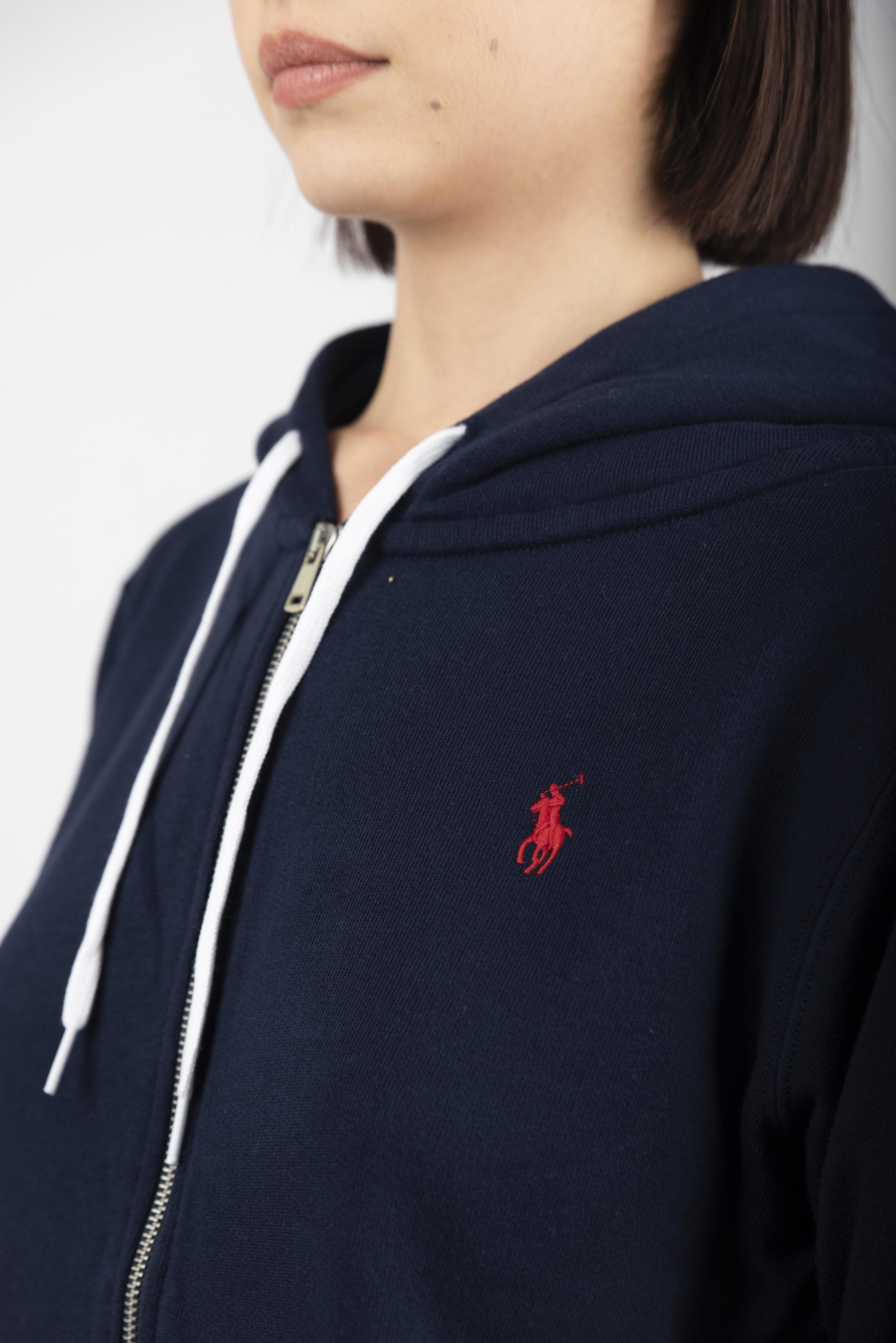 Felpa con cappuccio e cerniera blu navy crociera 211935584 009 POLO RALPH LAUREN 