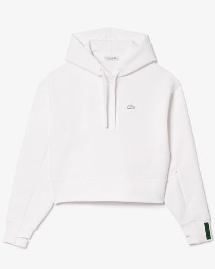 Felpa con cappuccio corta in cotone SF0281 001 LACOSTE 
