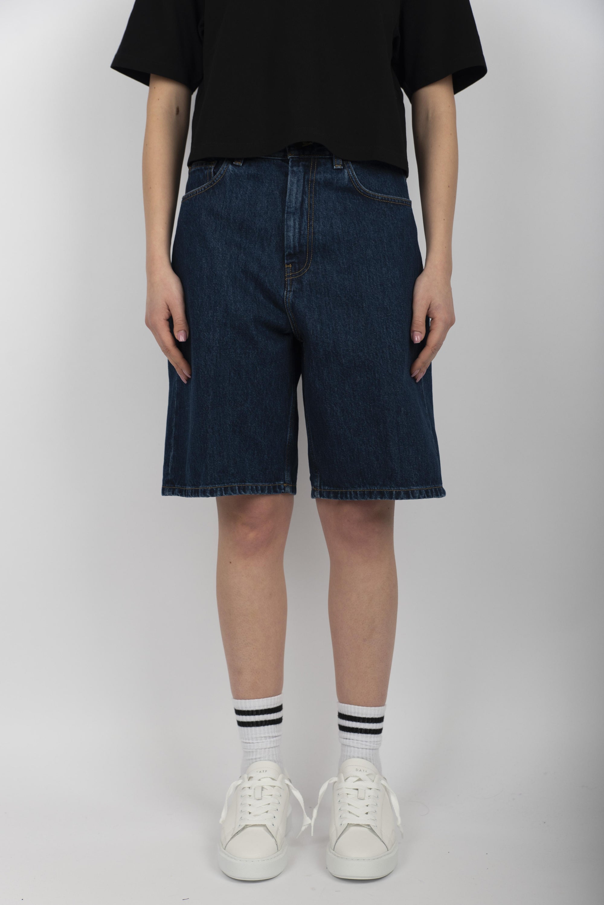 Shorts jeans Women's Brandon Short blue stone washed  I031919 0106 CARHARTT WIP 