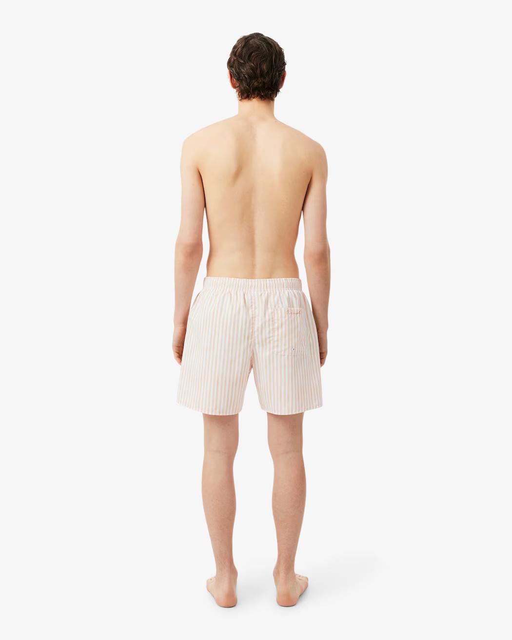 Boxer mare a righe di media lunghezza MH1901 49T LACOSTE 