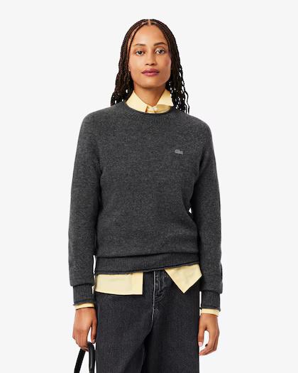 Maglione in lana cardata 3D AF4160 050 LACOSTE 