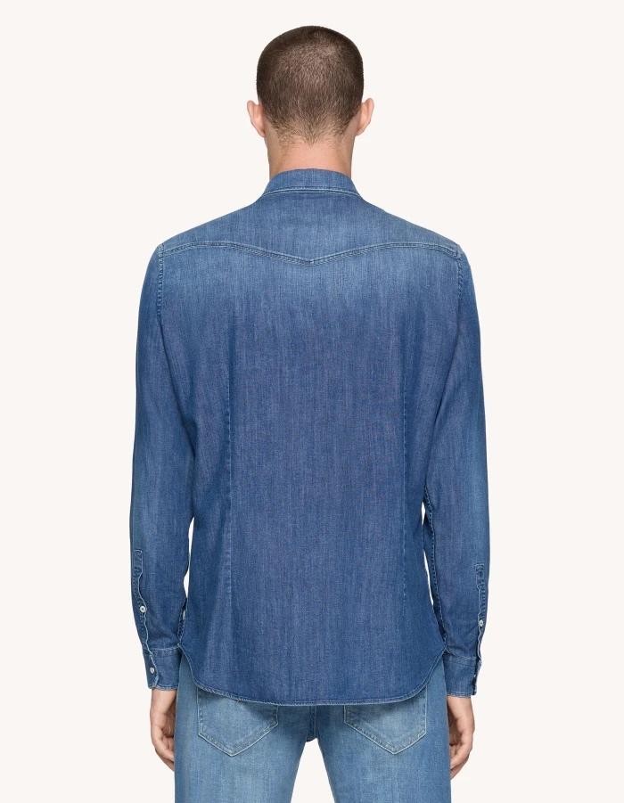 Camicia texana slim UC345SDS0259IZ2 800 DONDUP 
