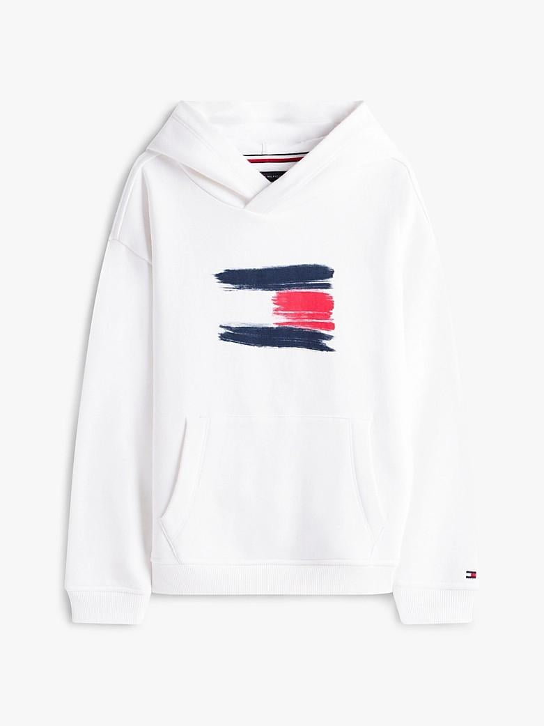 Felpa con cappuccio e bandiera iconica KB0KB10112J YBR TOMMY HILFIGER 