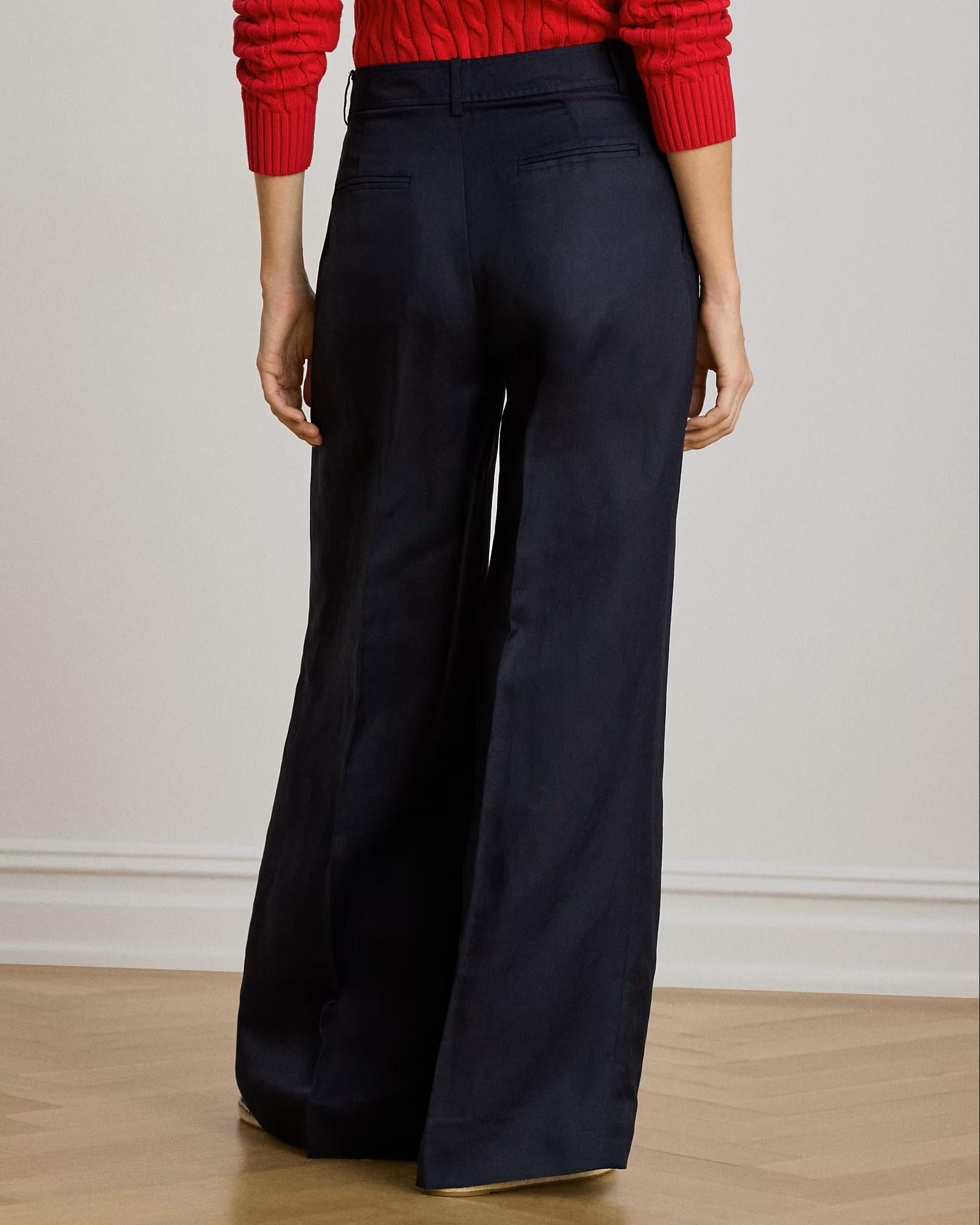 Woven wide leg pants 200P13458 003 LAUREN 
