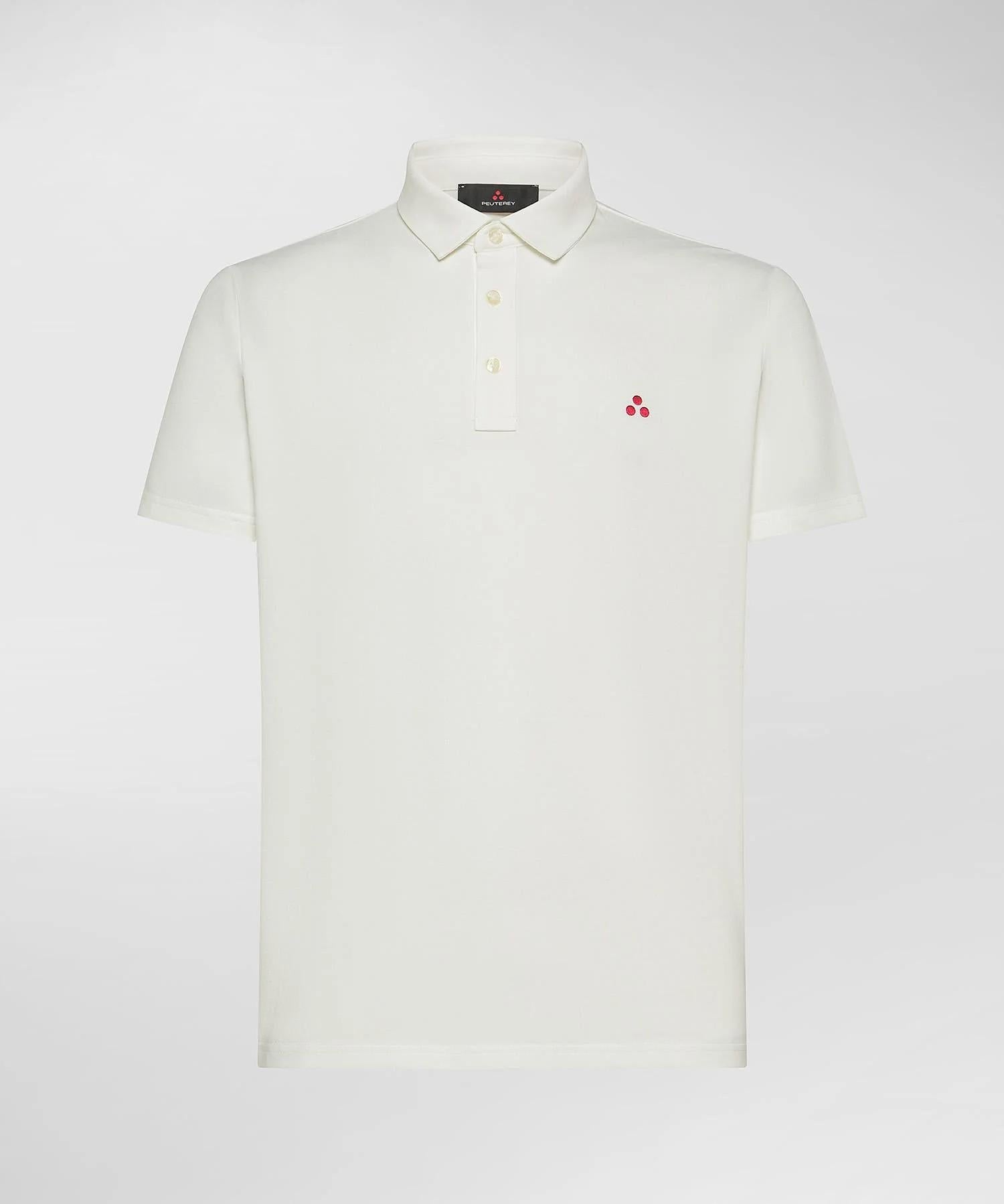 Mezzola 02 Polo in Piqué di cotone stretch papiro PEU5471 730 PEUTEREY 