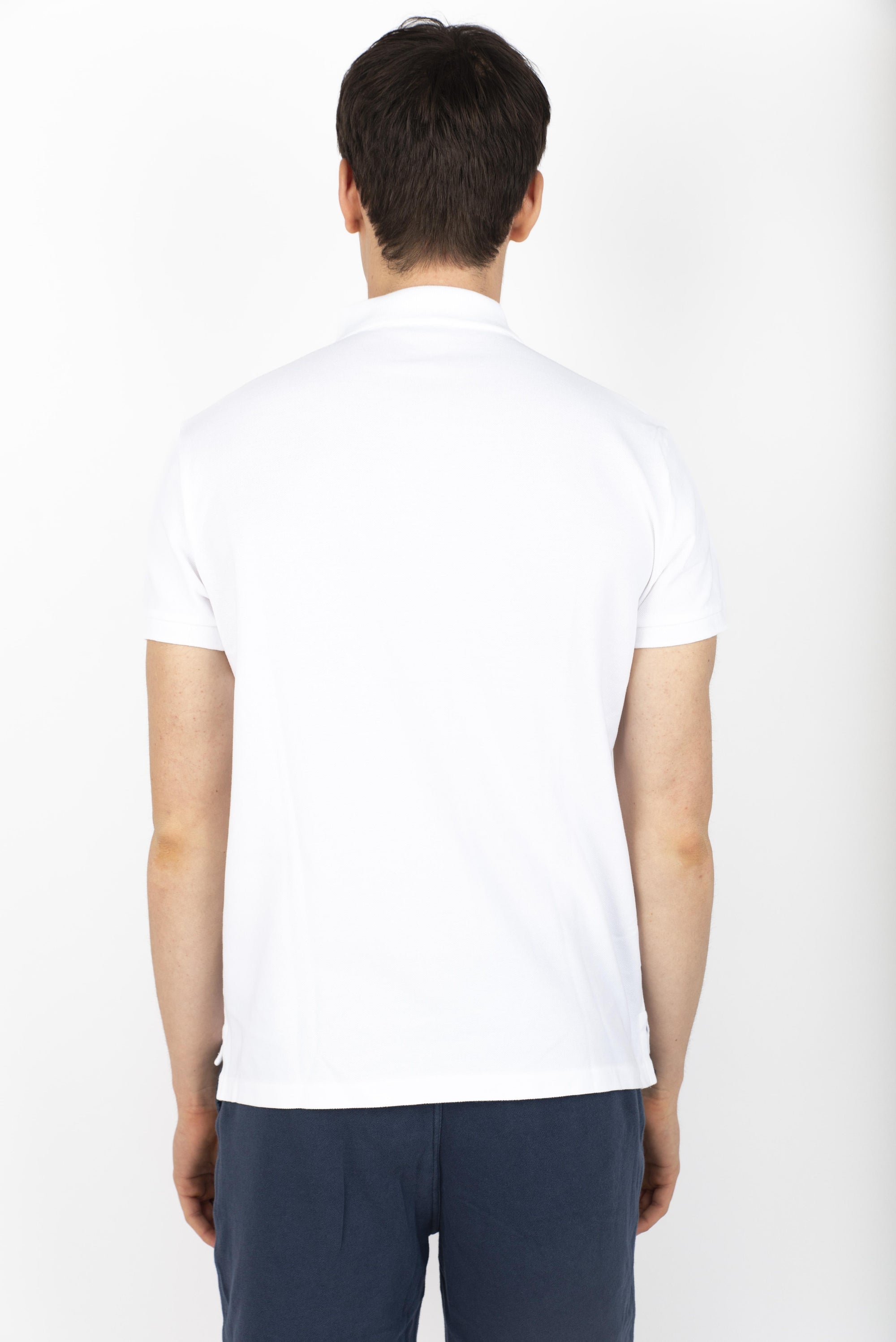 Polo Custom Slim Fit bianca in piquet 710666998 002 POLO RALPH LAUREN 