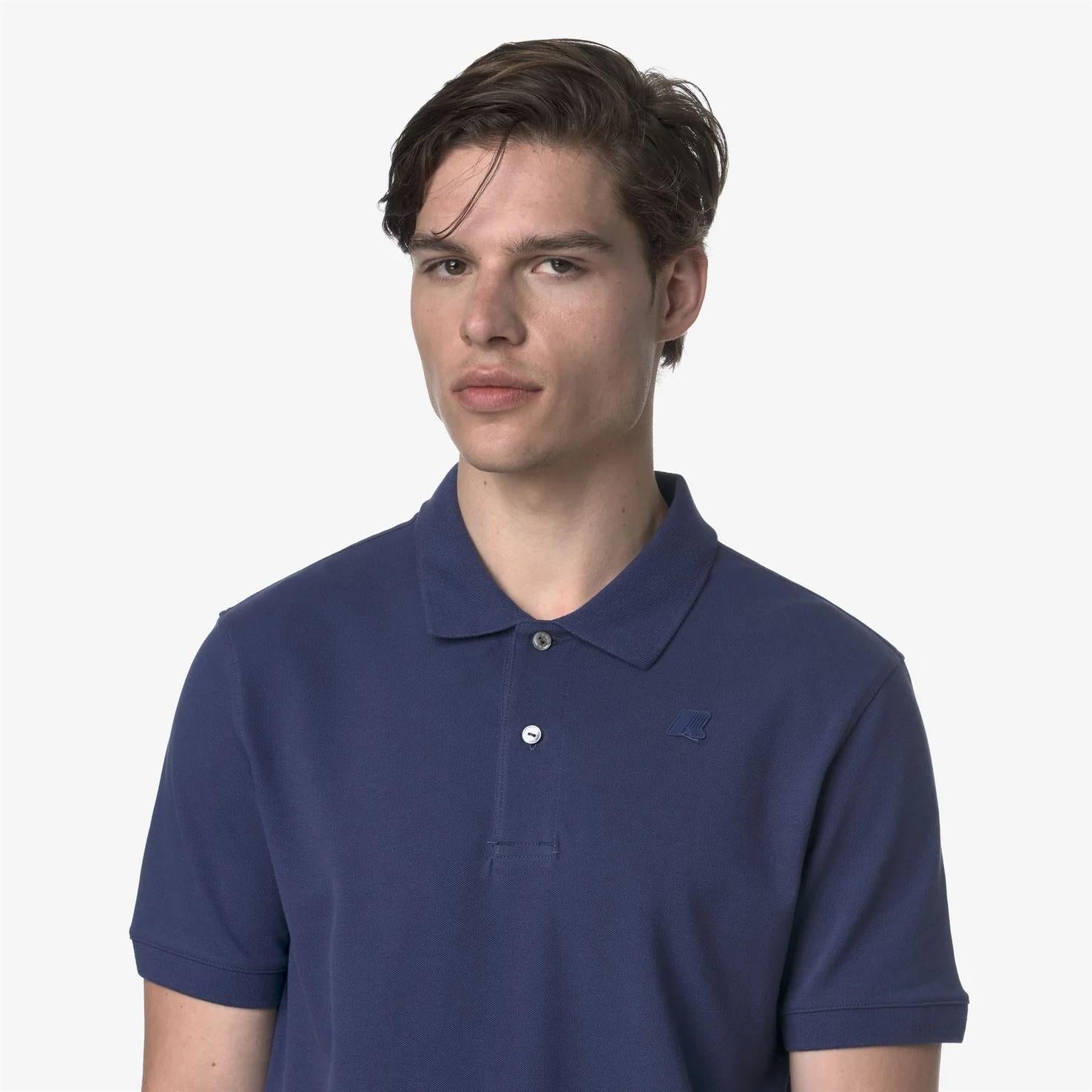Polo Uomo Stretch Piquet blu cobalto K5127BW 867 K-WAY 