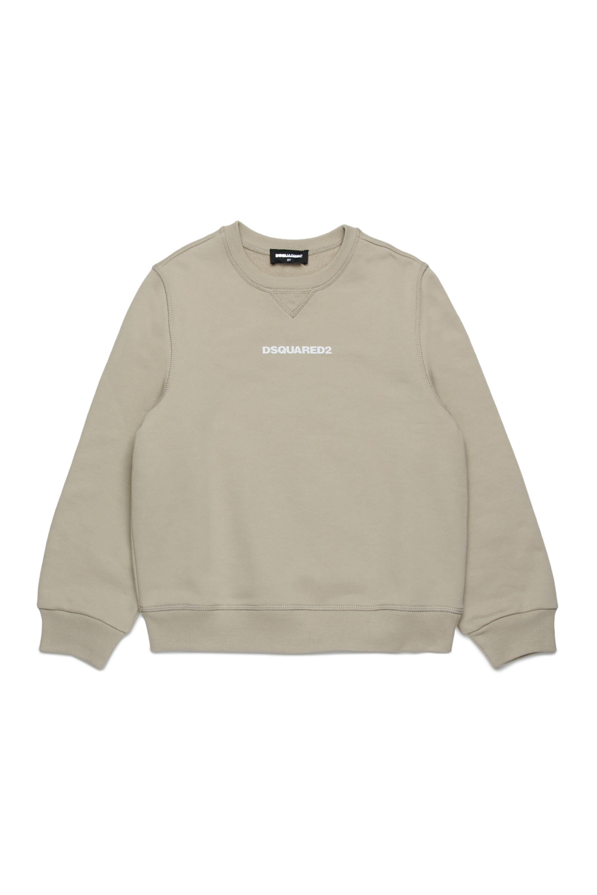 D2Kids Junior Logo Sweatshirt Beige DQ2739D0094 DQ717 DSQUARED2 