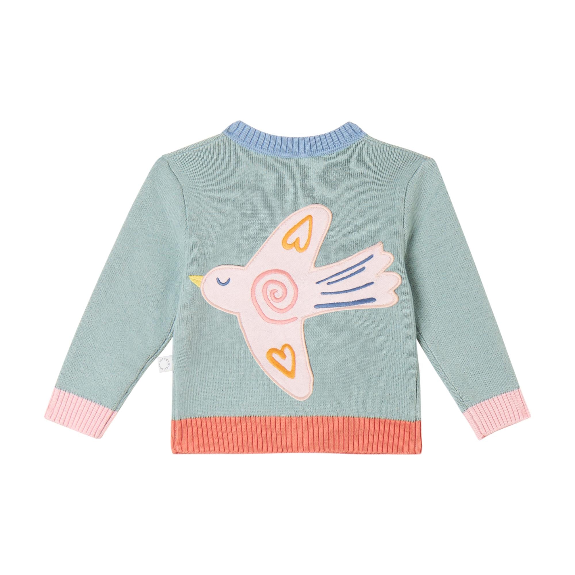 Cardigan per neonati con ricami  TX9030Z1528 923 STELLA MCCARTNEY 