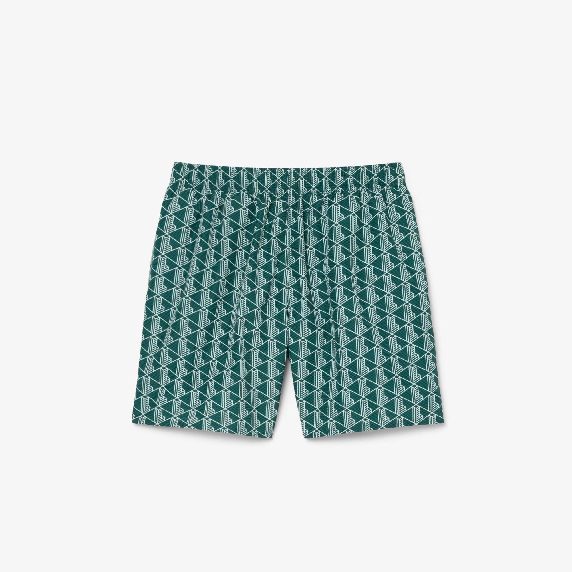 Boxer mare midi con stampa con monogramma MH9086 D1R LACOSTE 