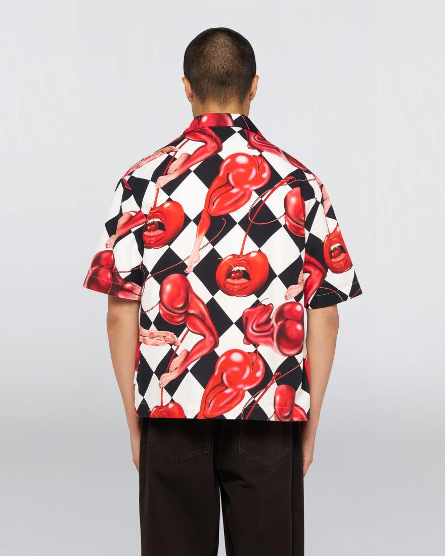 Miki kim cherry shirt ss I036558 0867 EDWIN 