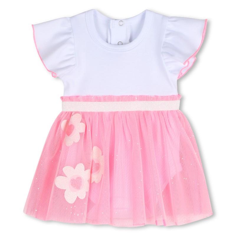 Ruffled Short-sleeved Bodysuit U21815 44L BILLIEBLUSH 
