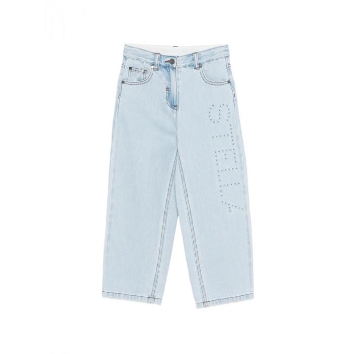 Jeans con logo ricamato TY6C70Z0746 600 STELLA MCCARTNEY 