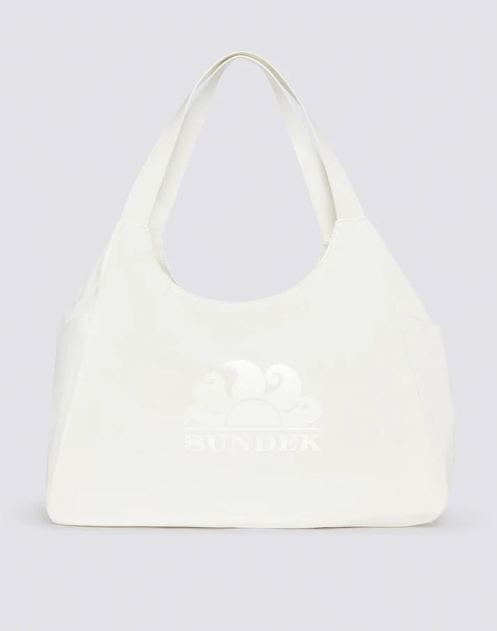 Borsa shopper laminata con logo AW417ABPV400 00601 SUNDEK 