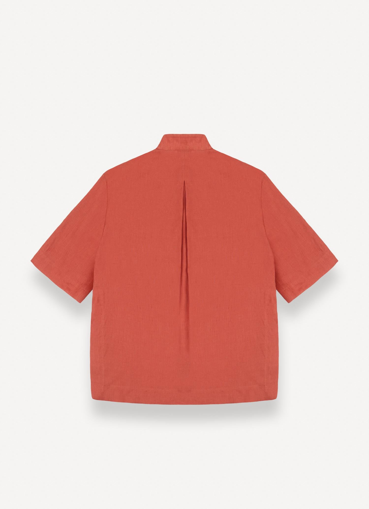 Camicia in lino alla coreana 8428R5AW 758 COLMAR 