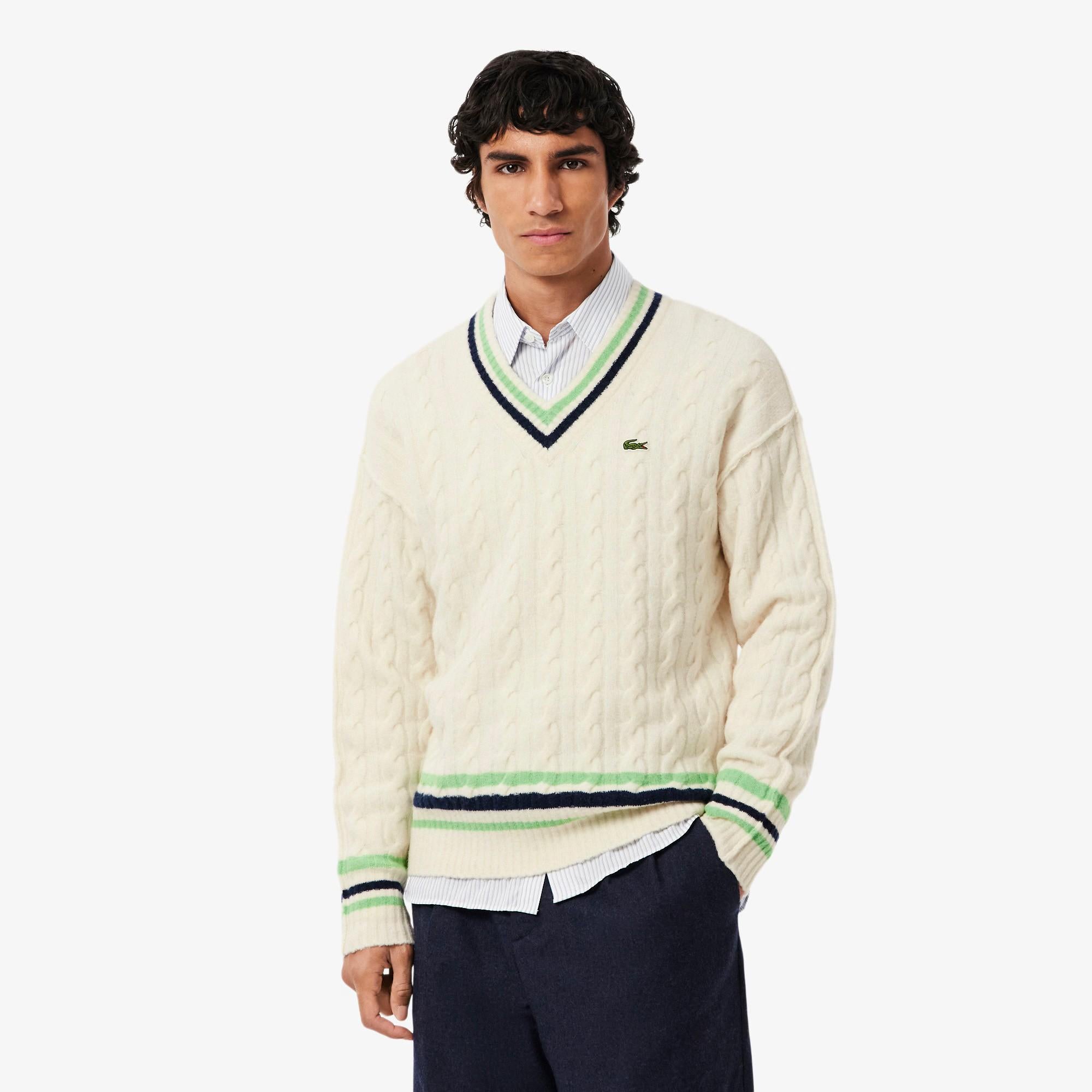 Maglione a trecce AH5199 9II LACOSTE 