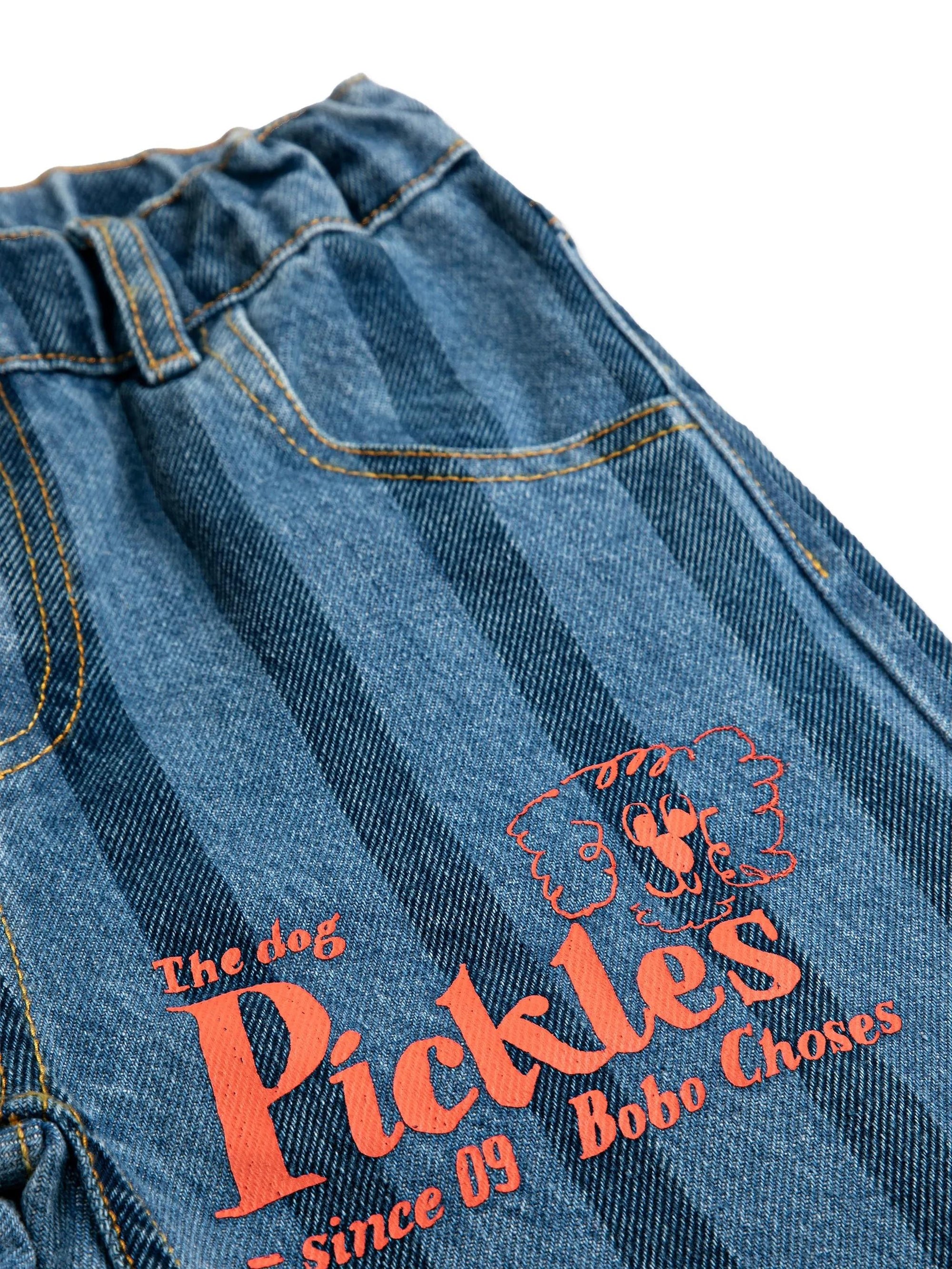 Pantaloni a righe B126AC099 411 BOBO CHOSES 