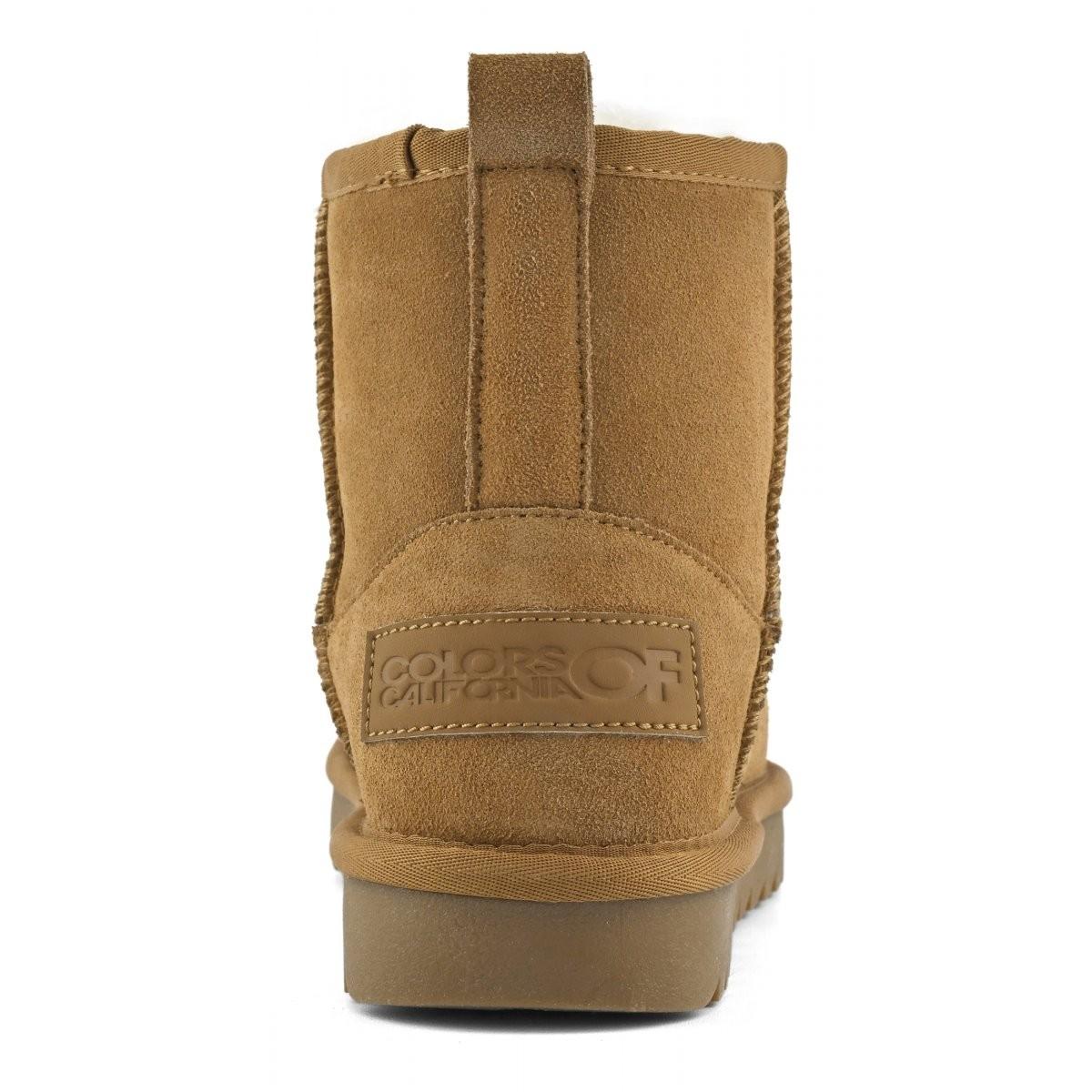 Stivale in pelle scamosciata HCSHEAR01 TAN COLORS OF CALIFORNIA 