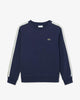 Felpa in cotone a righe con logo