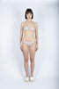 Bikini da donna a triangolo marrone Leah Marielle con bordino