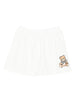 Teddy Bear Elastic Waist Mini Skirt