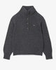 Maglione a collo alto in lana cardata