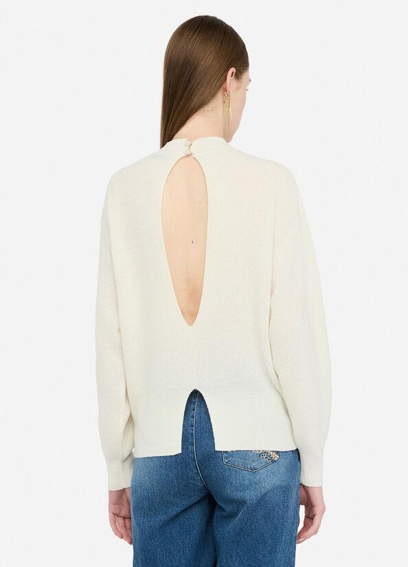 Maglia in lana e cashmere CF5225MS019 X0256 LIU JO BLACK 