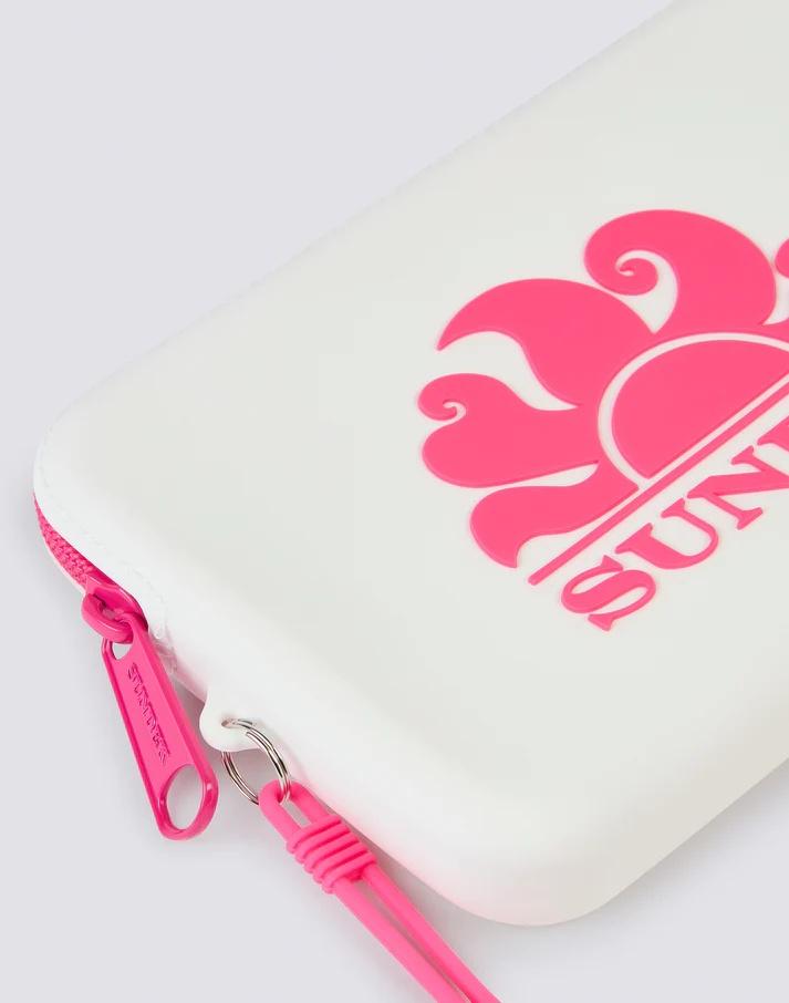 Mini pochette in gomma con logo AW748ABSL100 00602 SUNDEK 