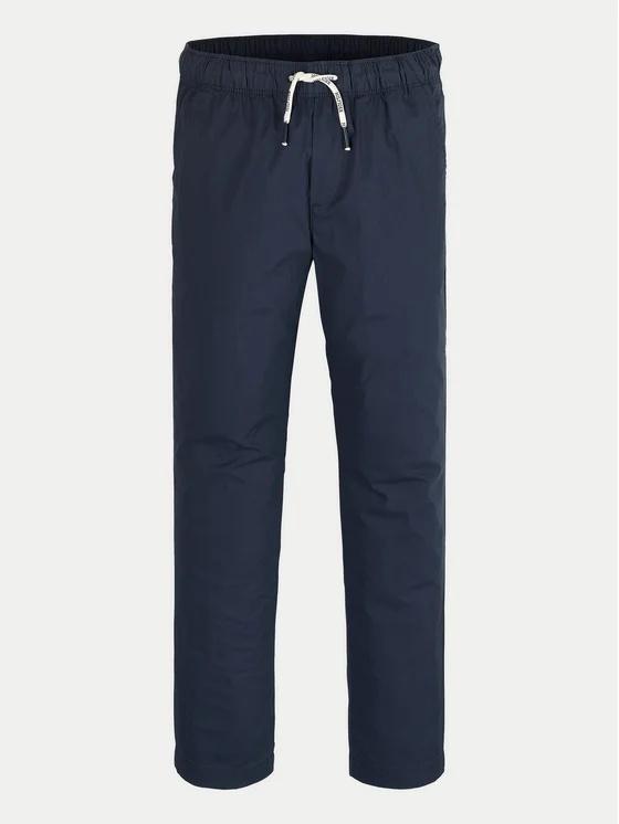 Pantaloni leggeri con motivo tramato e lacci KB0KB09306T C1G TOMMY HILFIGER 