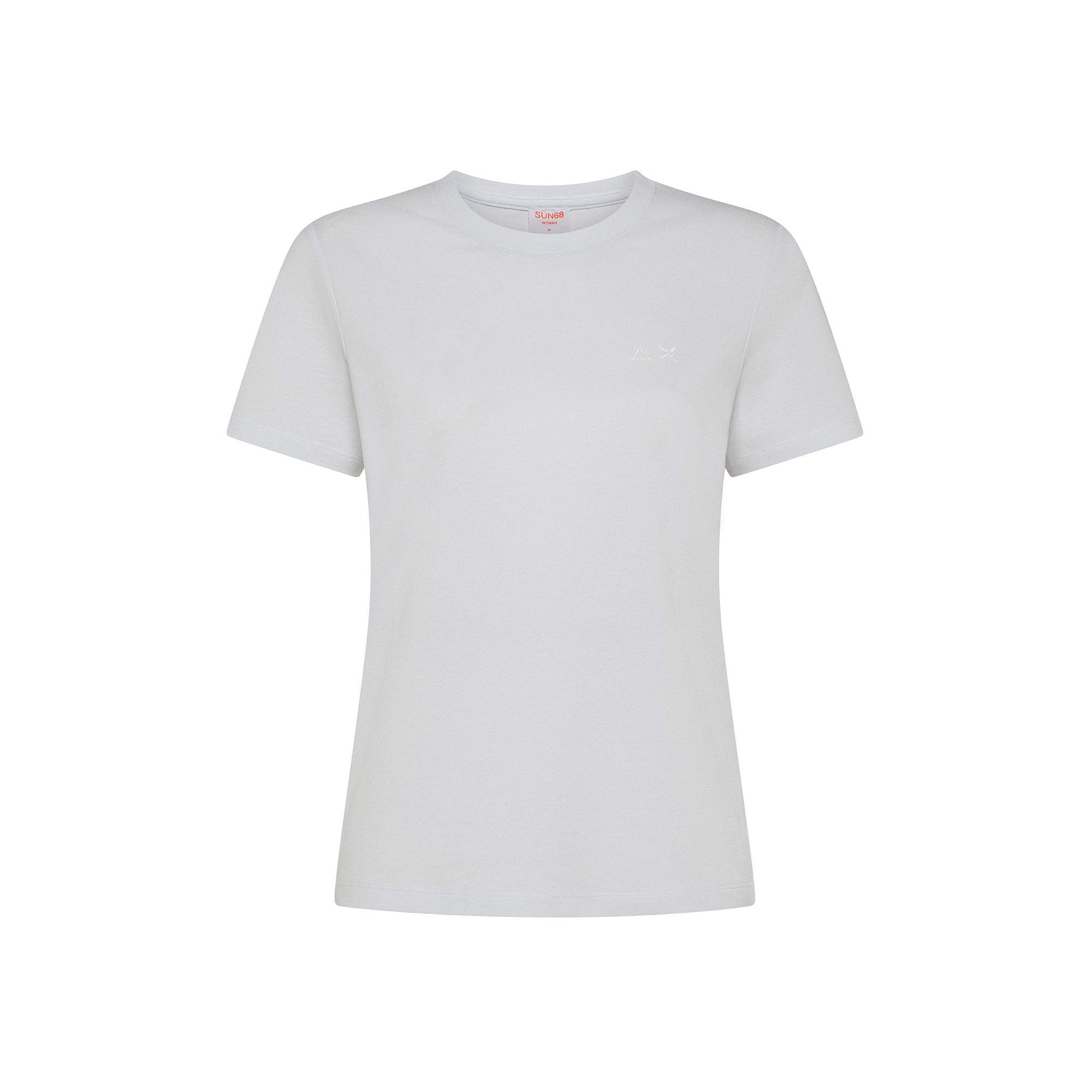T-shirt in piquet di cotone T35237 01 SUN68 