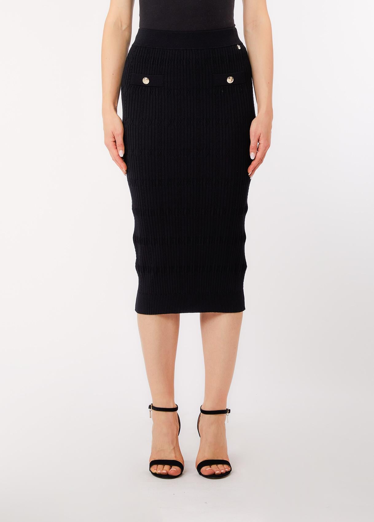 Longuette in maglia CA6218MS55N 22222 LIU JO BLACK 