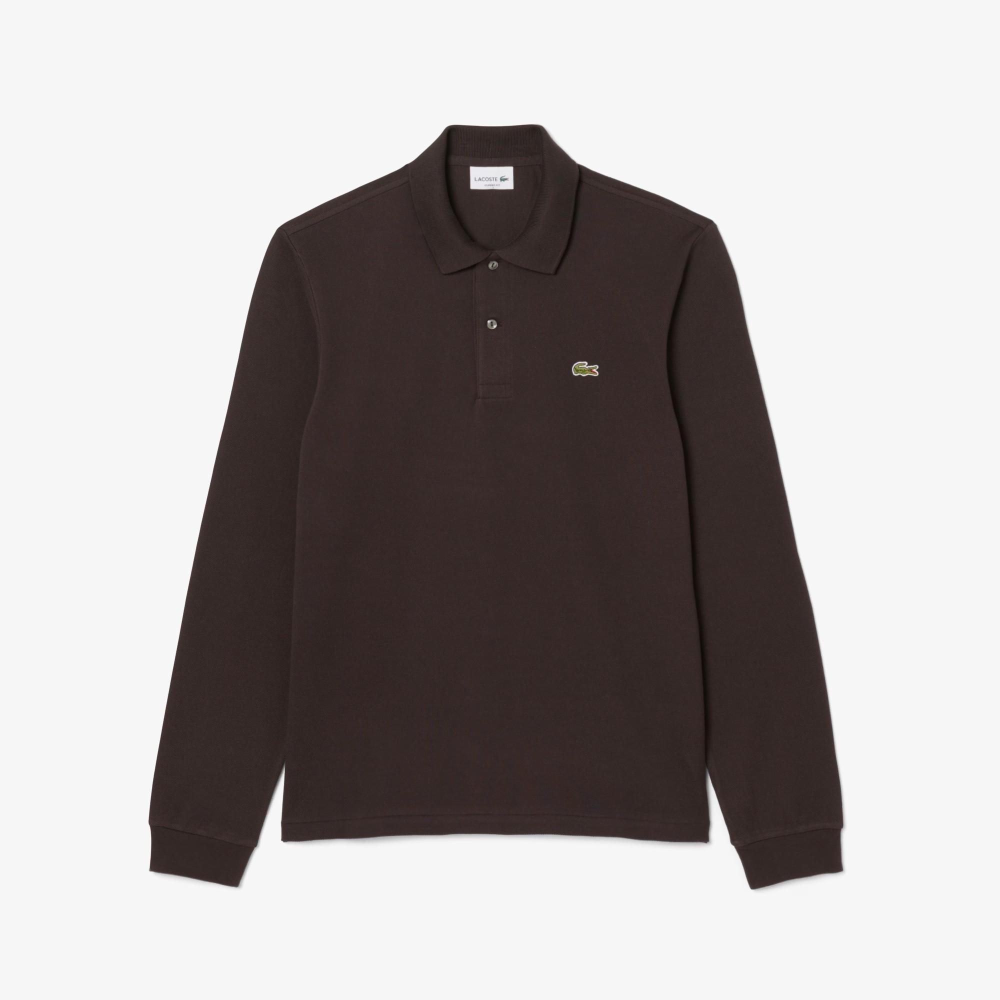 Polo a maniche lunghe in piquet di cotone L1312 SKB LACOSTE 