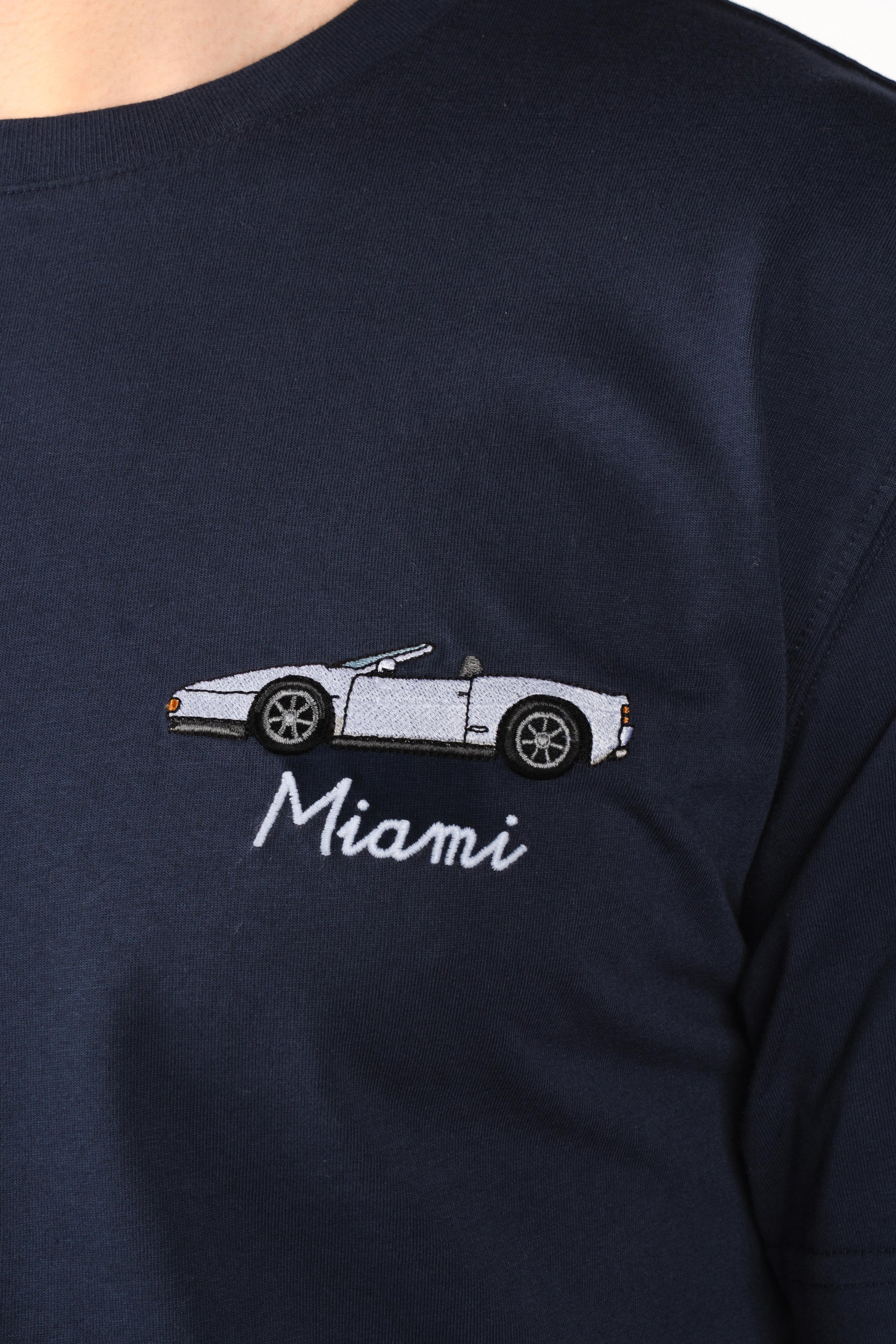 T-shirt Portofino con ricamo Miami POT0001 03248L MC2 SAINT BARTH 