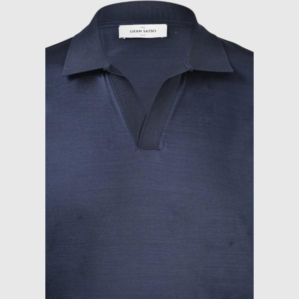 Polo skipper jersey in filo di scozia 60189/74020 598 GRAN SASSO 