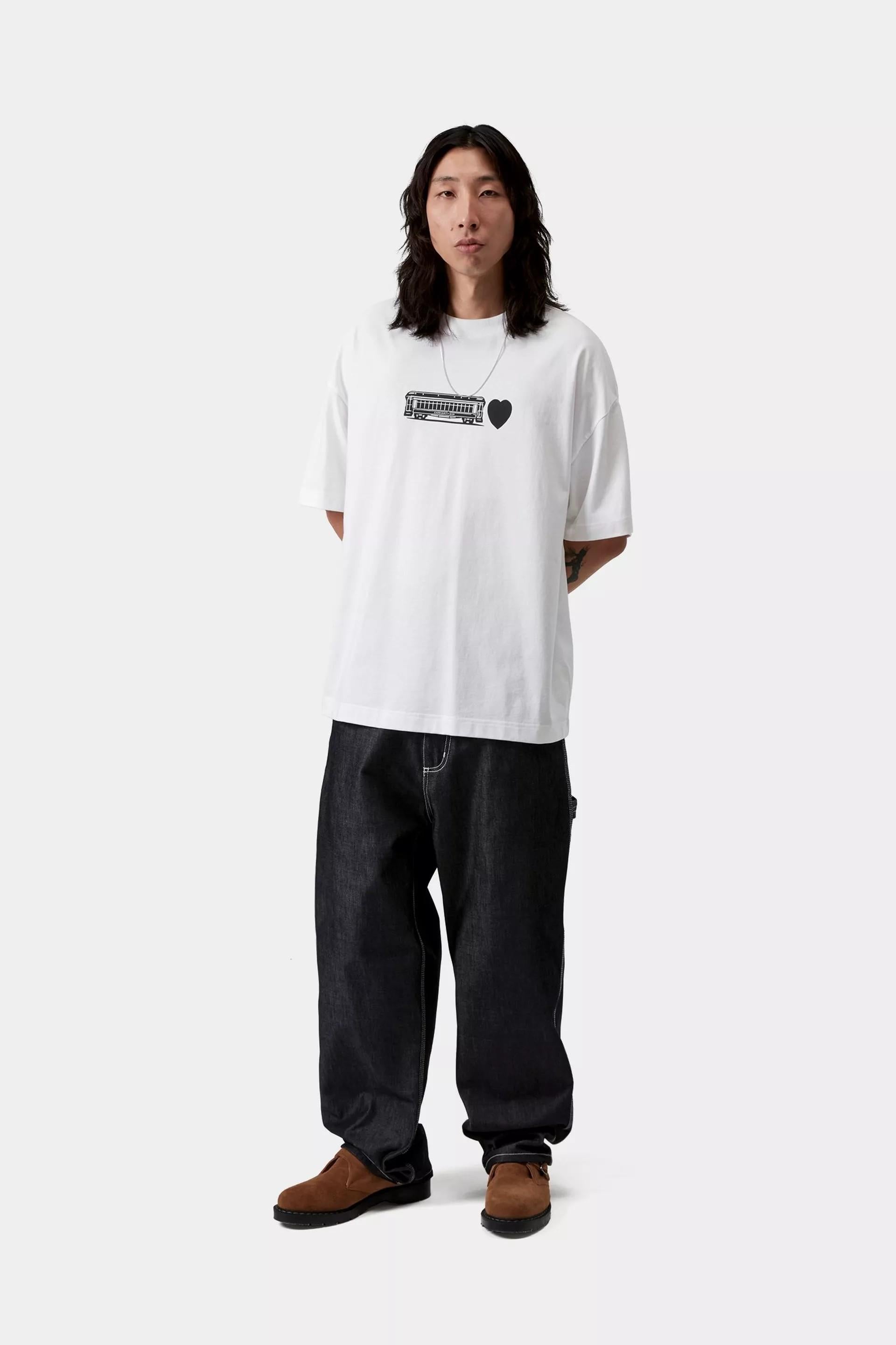 S/S Deconstructed Label T-Shirt I036008 02XX CARHARTT WIP 