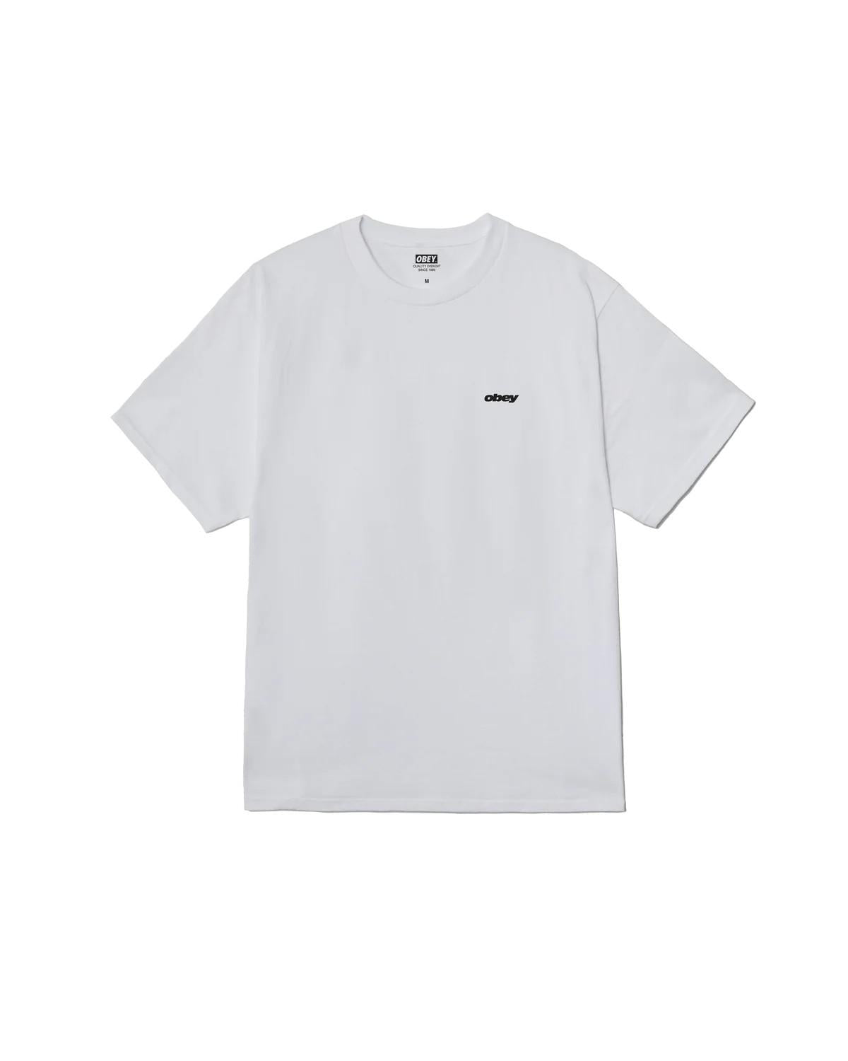 Dice classic t-shirt 165264348 WHT OBEY 