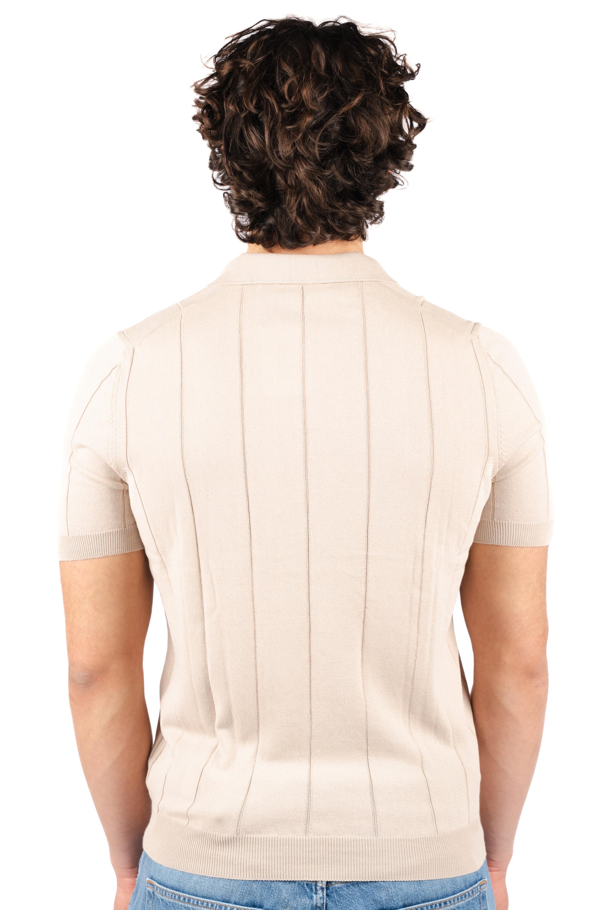 Polo in cotone jacquard 57191/20660 010 GRAN SASSO 