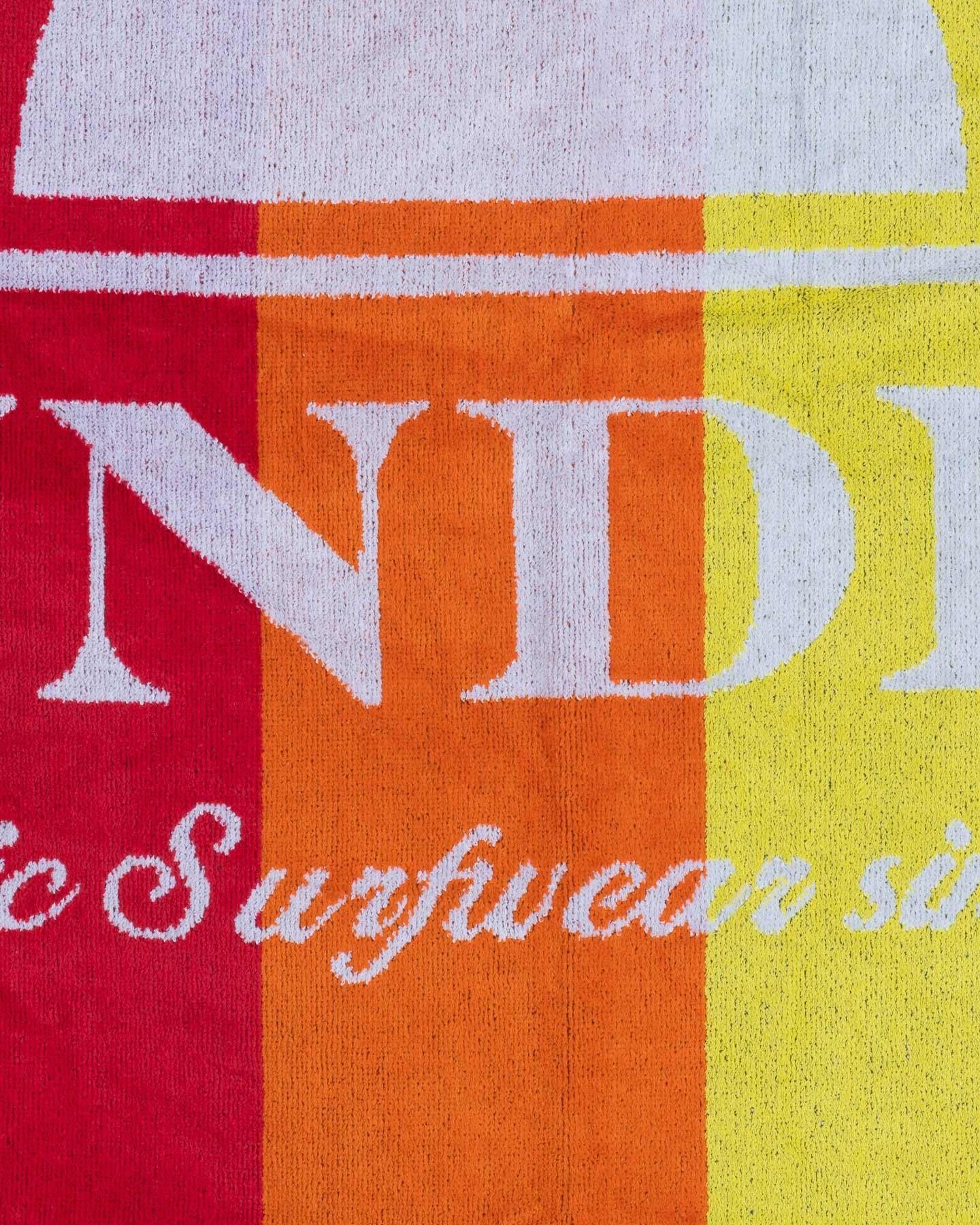 Telo mare Sundek rainbow logo AM385ATC1000 00701 SUNDEK 